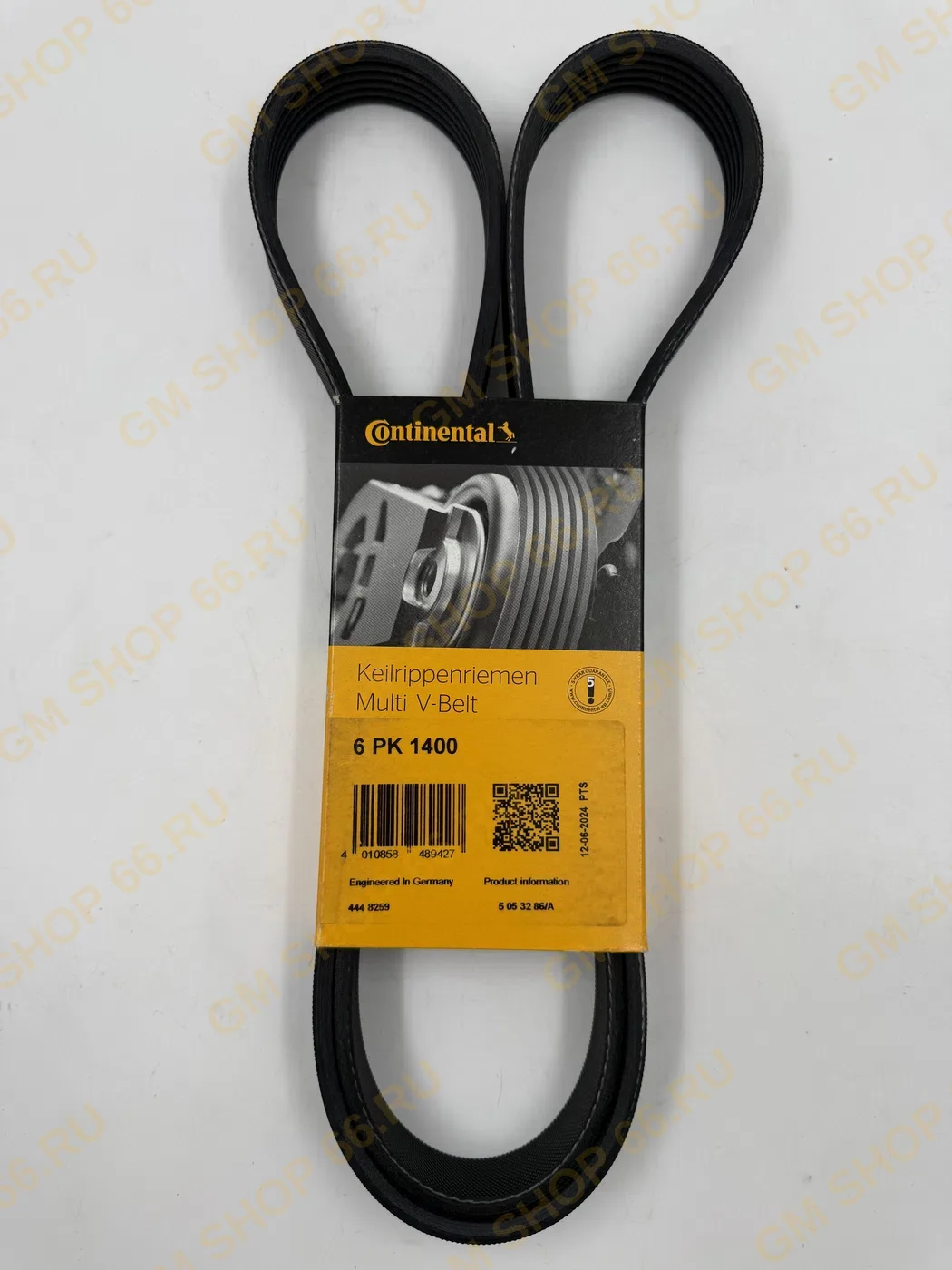 Ремень поликлиновый Contitech 6PK1400CT, Приводные ремни для Opel Astra G/Astra J/Astra J GTC/Meriva B; Chevrolet Aveo T250/T255/T300