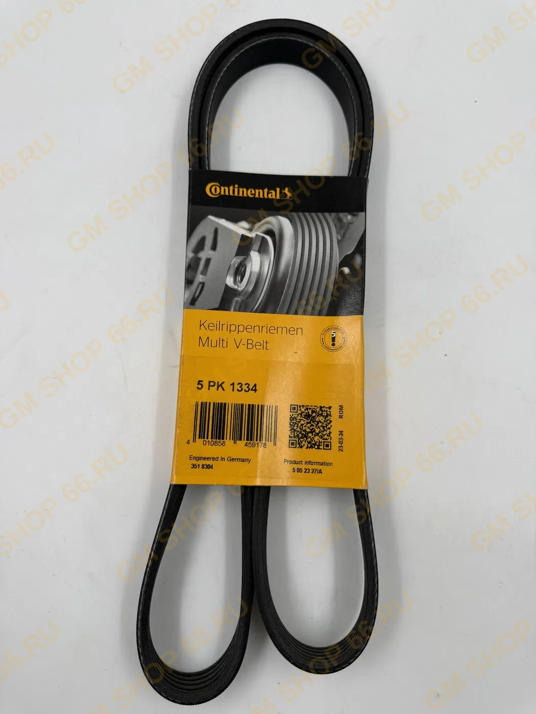 Ремень поликлиновый Contitech 5PK1334CT, Приводные ремни для Opel Astra J/Corsa D; Chevrolet Cruze