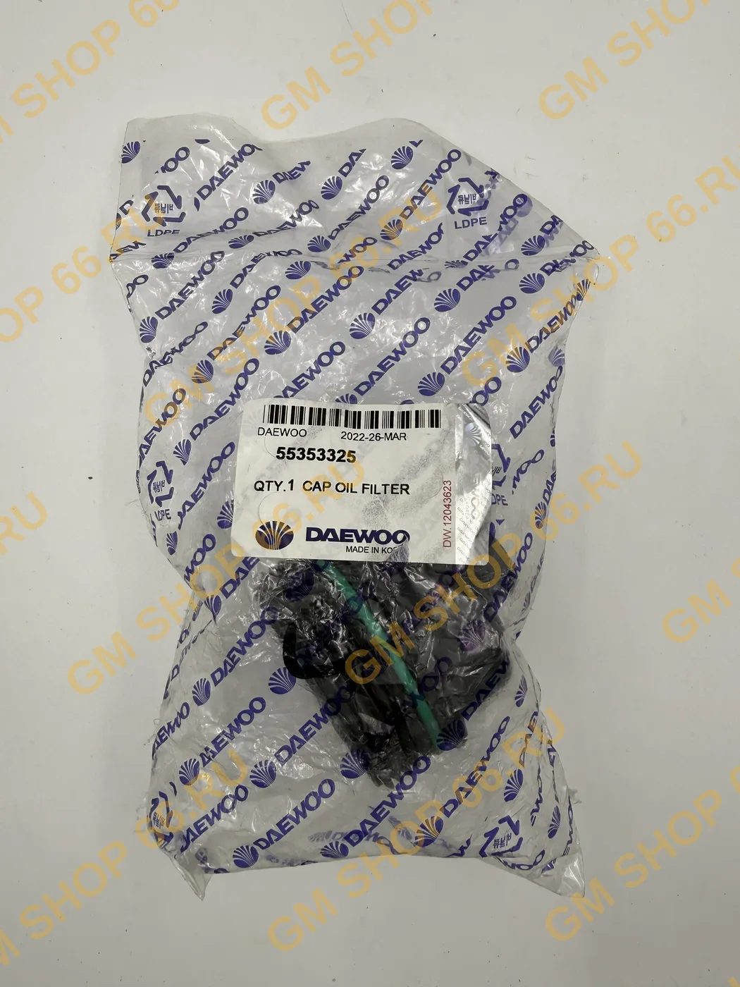 Крышка верхняя корпуса фильтра масляного Daewoo DW55353325 для Opel Astra J/Insignia; Chevrolet Cruze/Aveo T300 — фото 1 из 2