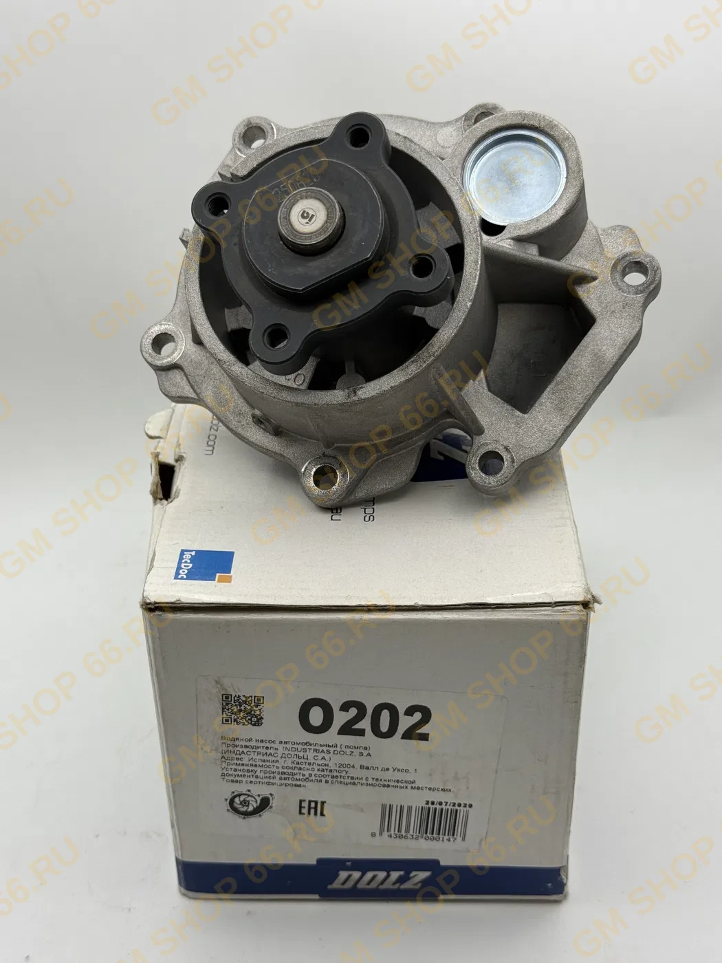 Помпа водяная Dolz O202, Помпы и уплотнения для Opel Astra J/Astra J GTC/Zafira C — фото 1 из 4