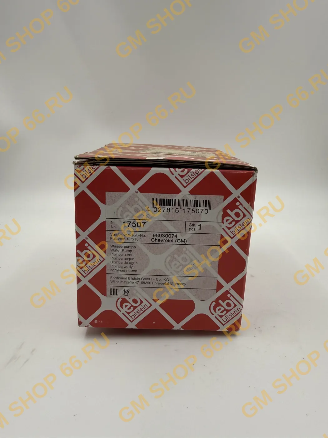 Помпа водяная FEBI 17507, Помпы для Chevrolet Cruze/Lacetti — фото 1 из 3