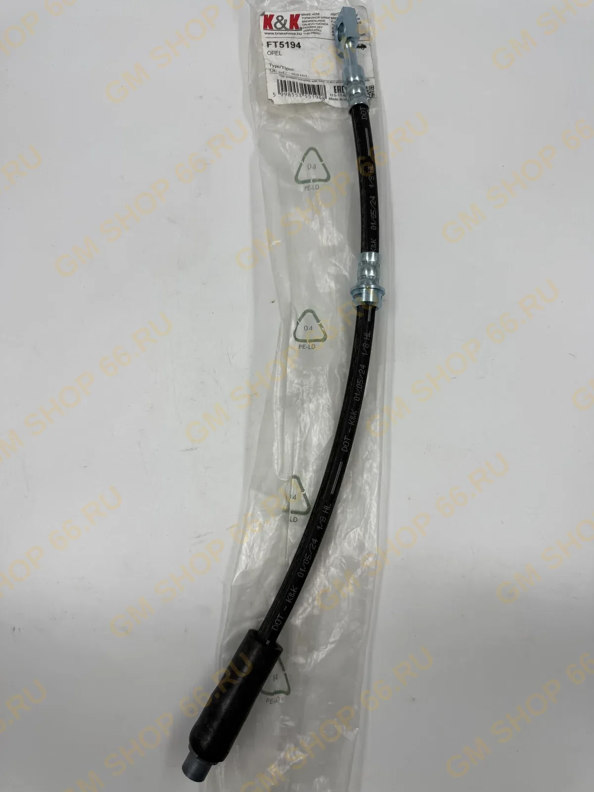 Шланг тормозной передний K&K FT5194, Тормозные шланги для Opel Astra H