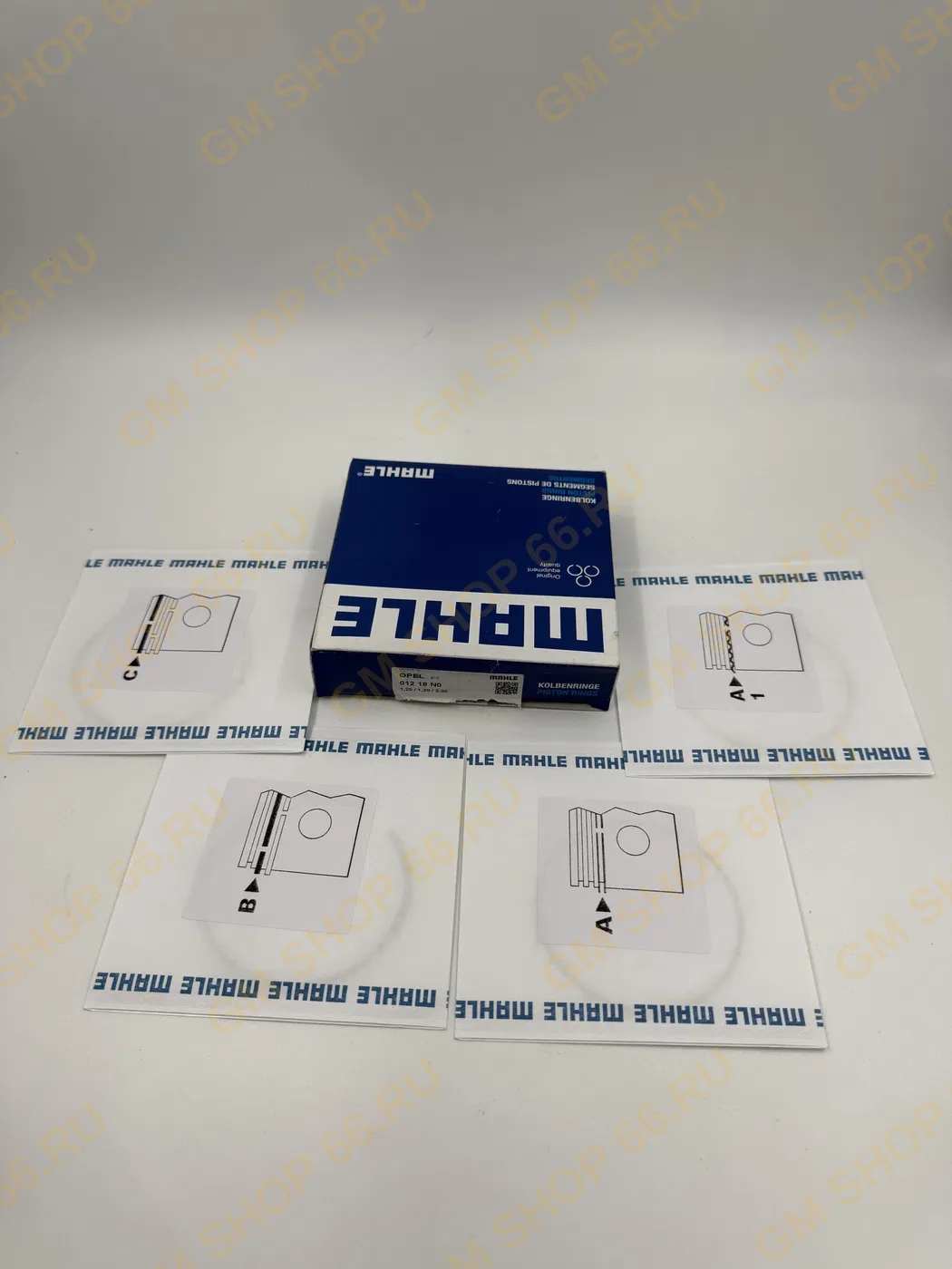 Кольца поршневые STD, к Mahle 01218N0