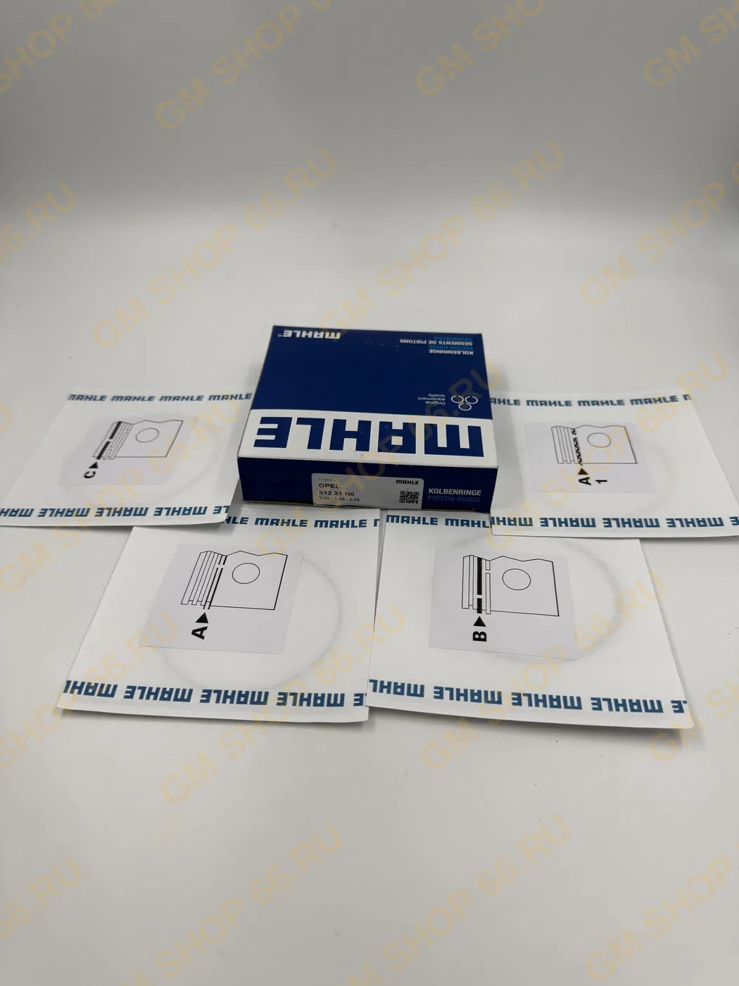 Кольца поршневые STD, кт на 1 поршень Mahle 01221N0 для Opel Astra G/Astra H/Meriva/Zafira B/Vectra C